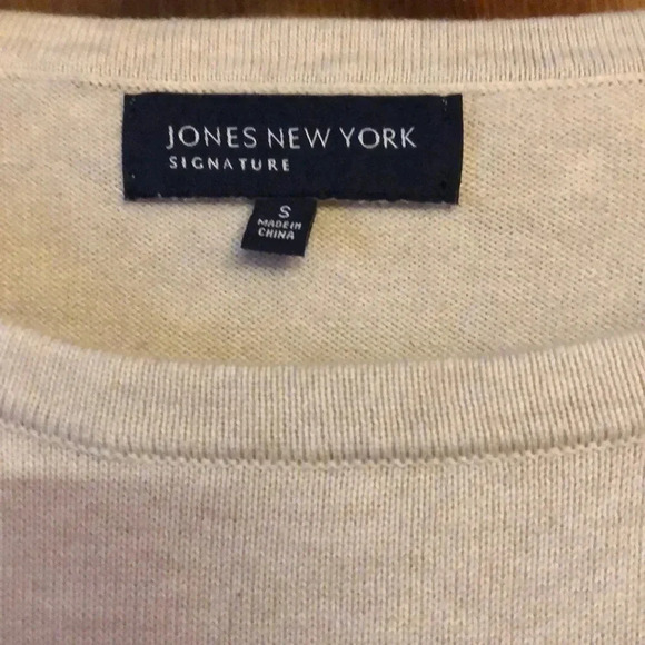 𝅺jones ny ribbed cream sailor sweater‎ - Picture 3 of 5